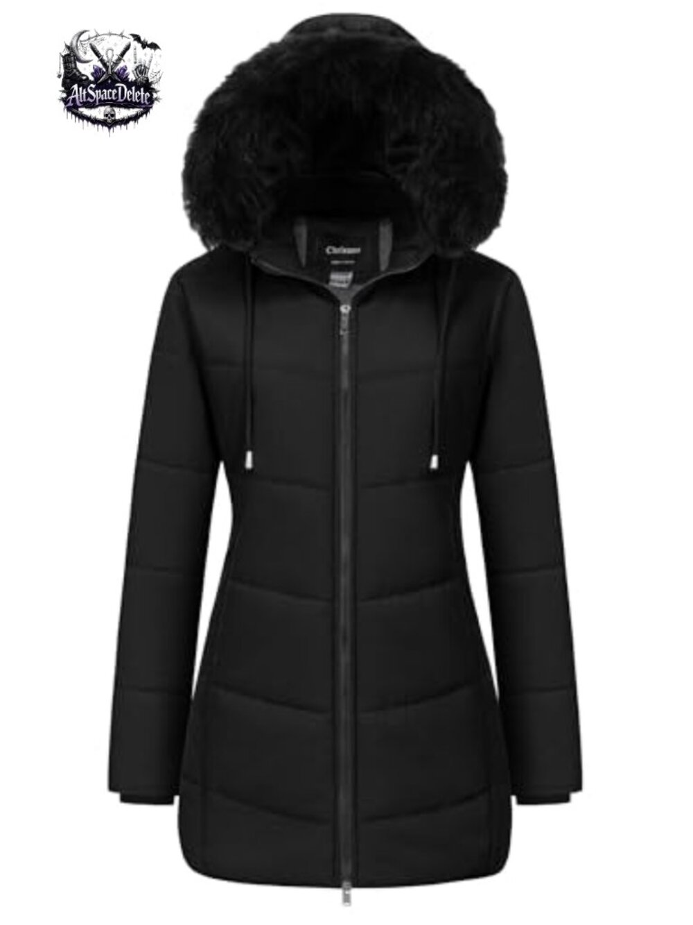 Women's Long Waterproof Puffer Parka Quilted Winter Coat with Hood